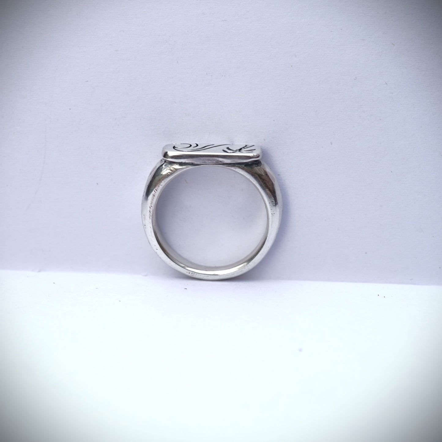 Beach Stacking Signet Ring