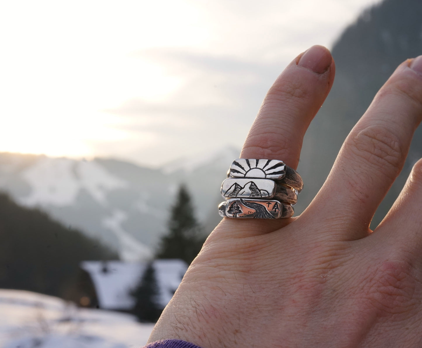 Sunset Stacking Ring