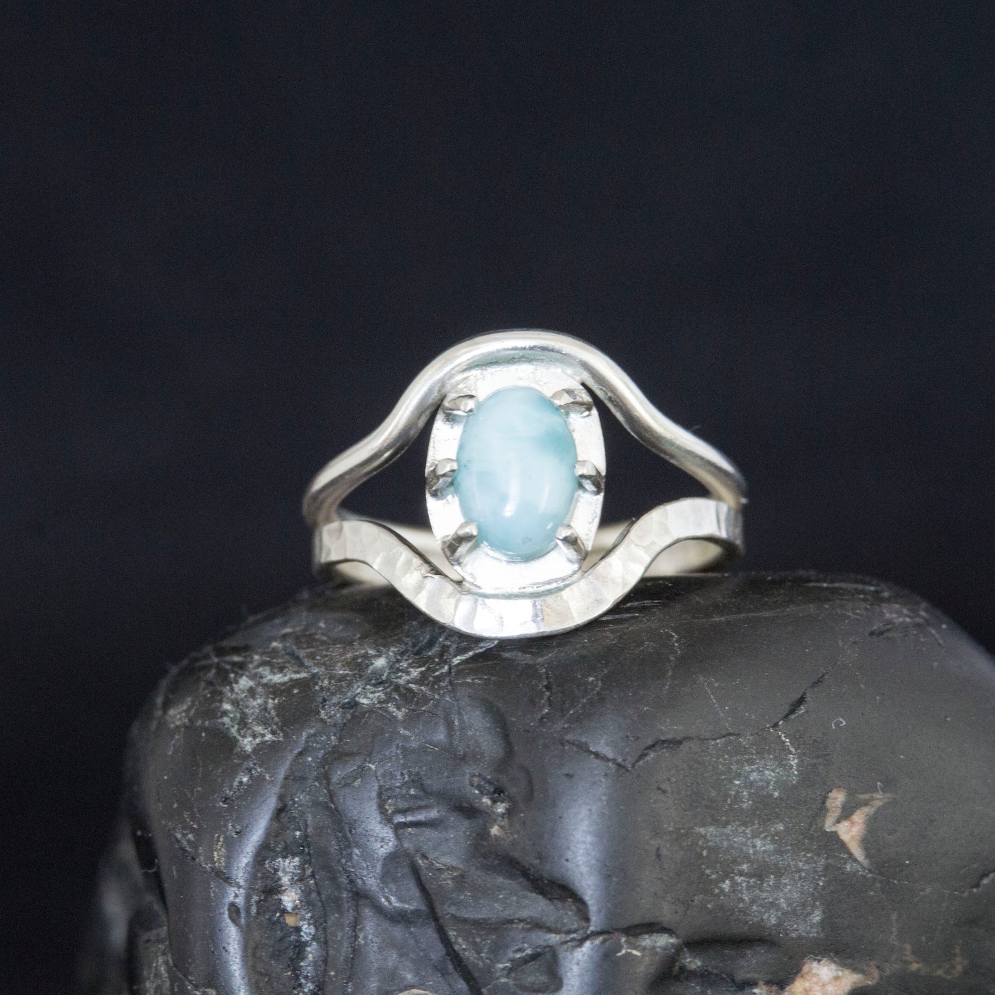 Larimar Two Tone Ring