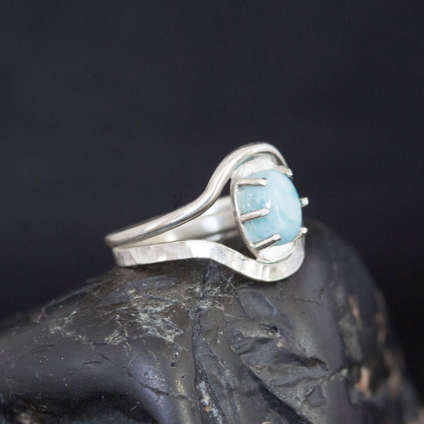 Larimar Two Tone Ring