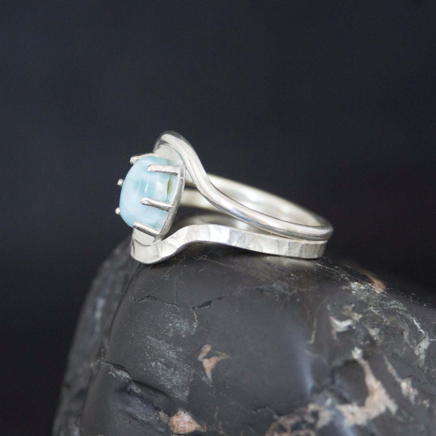 Larimar Two Tone Ring