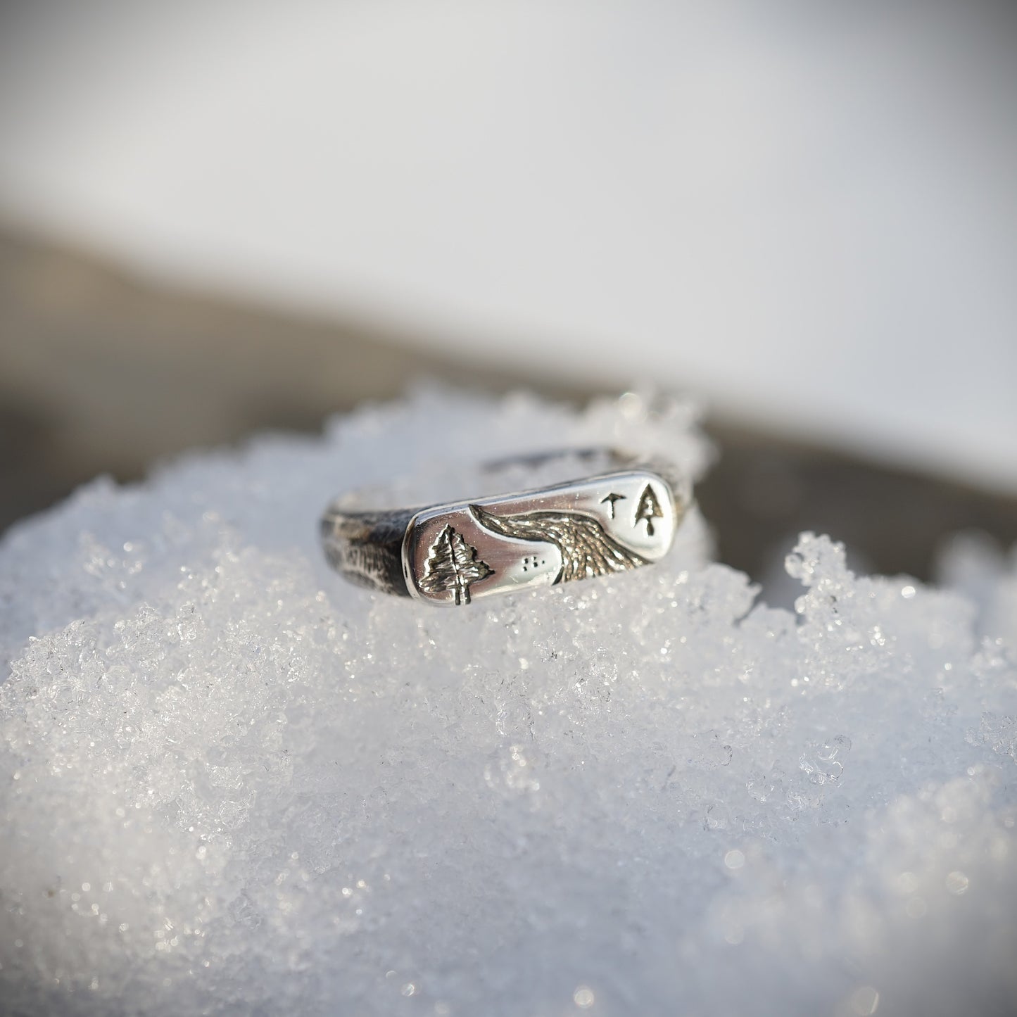 Horizon Stacking Signet Ring