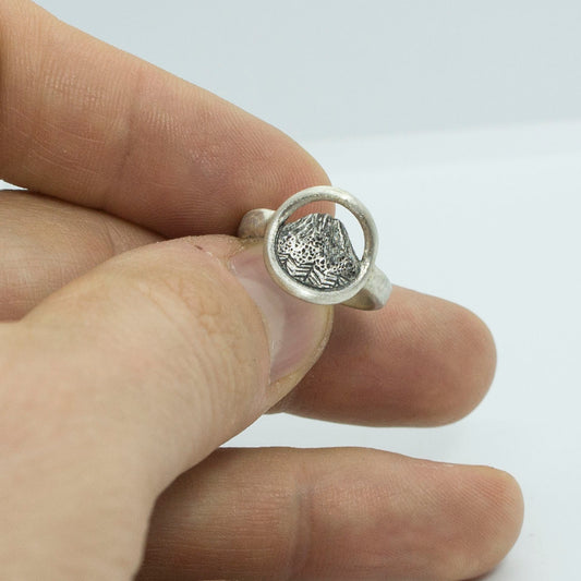 Japanese Volcano circle Ring