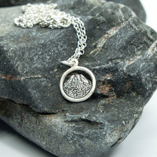 Japanese Volcano Circle Pendant