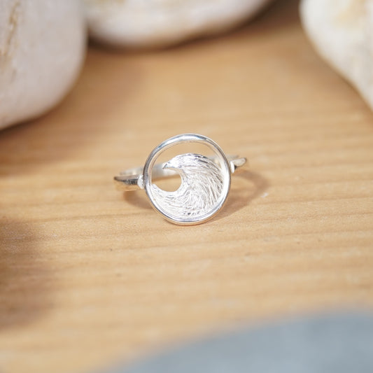Solid Wave Ring