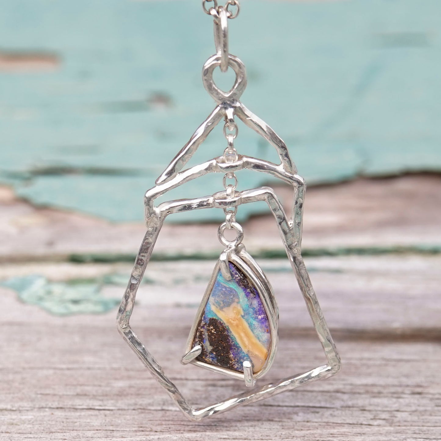 Australian Boulder Opal Pendant